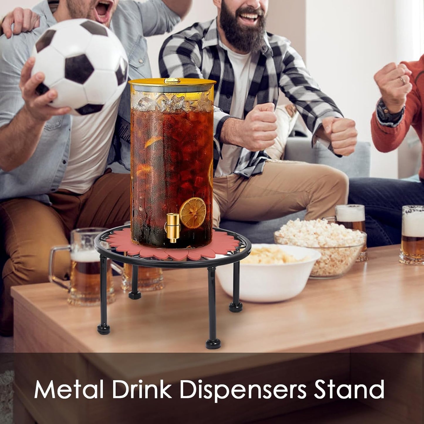 Plant Holder Stand - Water Drink Stand Holder with Anti-Slip Pad,Glass Beverage for Drinks, Beverage Drinking Crock for Kitchen