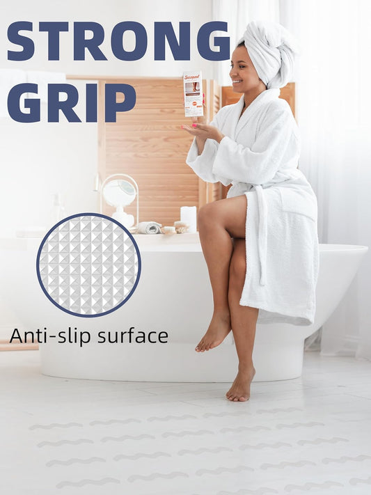 Patented Anti Slip Shower Stickers, Adhesive Decals Safety Strips with