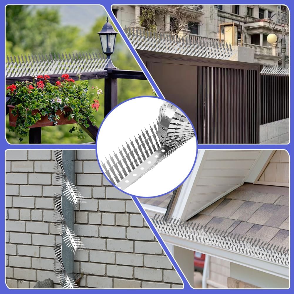 80 inches Bird deterrents for Outside and cat Spikes,Suitable for Pige