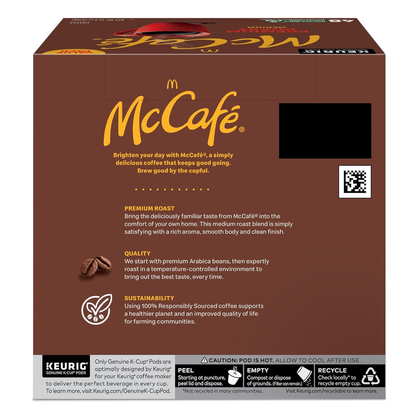 McCafé Premium Roast, Keurig Single Serve K-Cup Pods, Medium Roast Coffee Pods, 48 Count