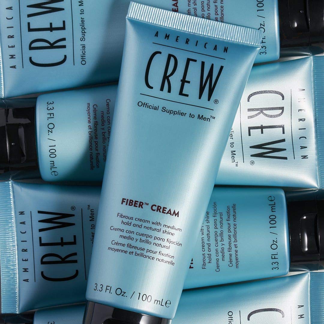 American Crew Men's Fiber Cream, Like Hair Gel with Medium Hold & Natu