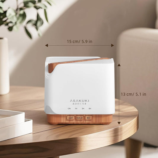 ASAKUKI Essential Oil Diffuser for Home, Large 700 ml Humidifier with