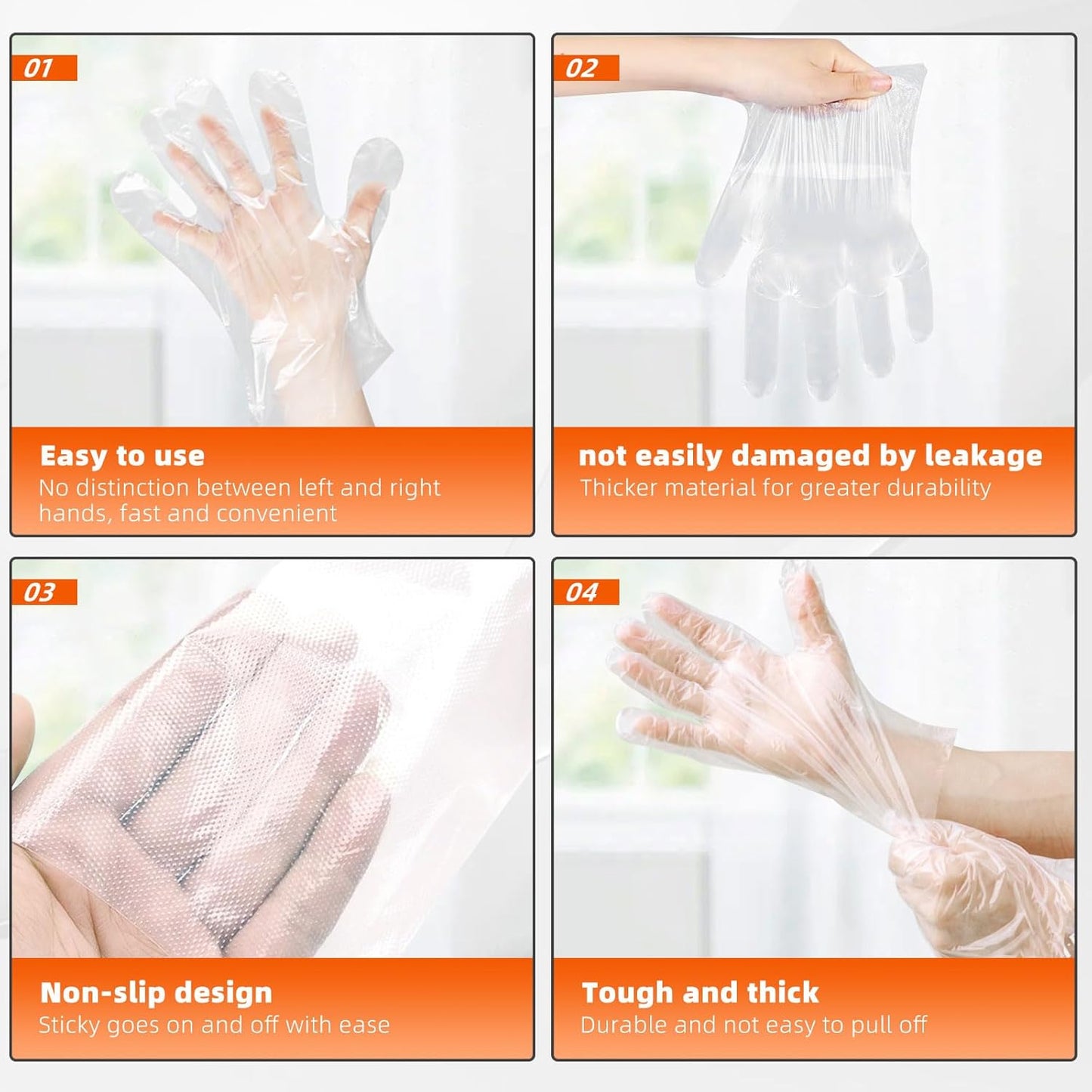 Disposable Plastic Gloves Food Handling Service Gloves Disposable For Cooking