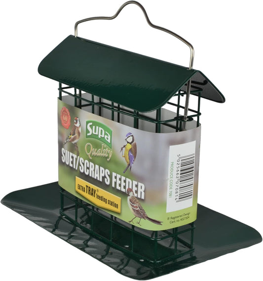 Supa Premium Suet Block/Scrap Feeder with Tray has Been specifically D