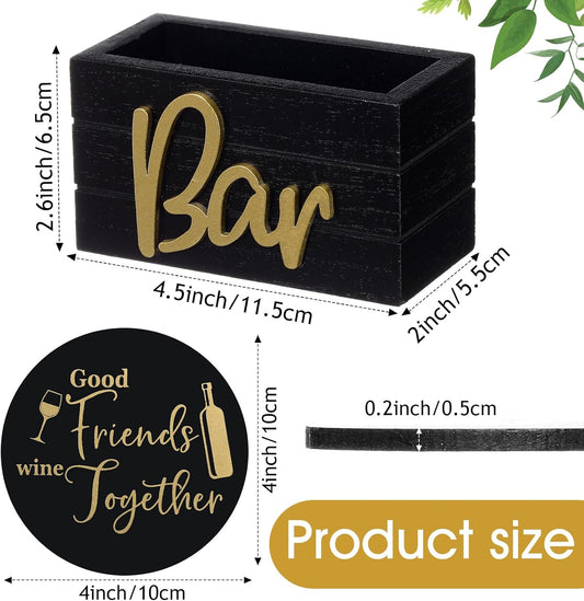 Wine Gifts Coasters for Women Set of 6 Wine Accessories for Lovers Hou