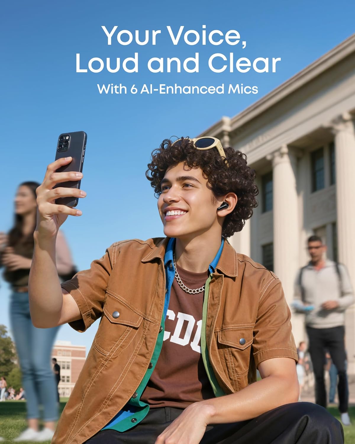 Soundcore P31i by Anker, Real-Time Adaptive Noise Cancelling, Hi-Res S
