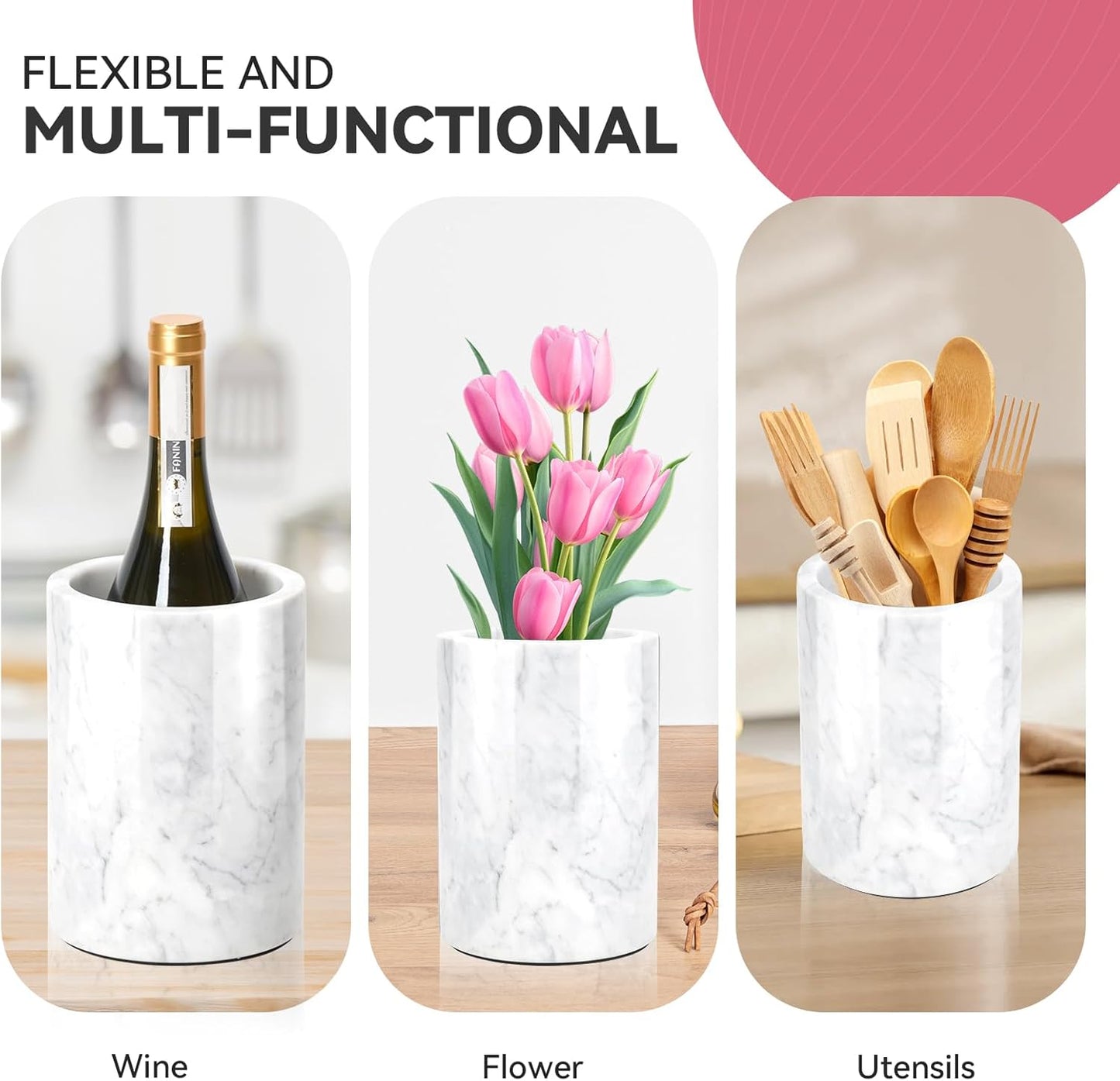 Marble Wine Chiller for Bottle,Wine Chiller Bucket,Wine Cooler Bucket