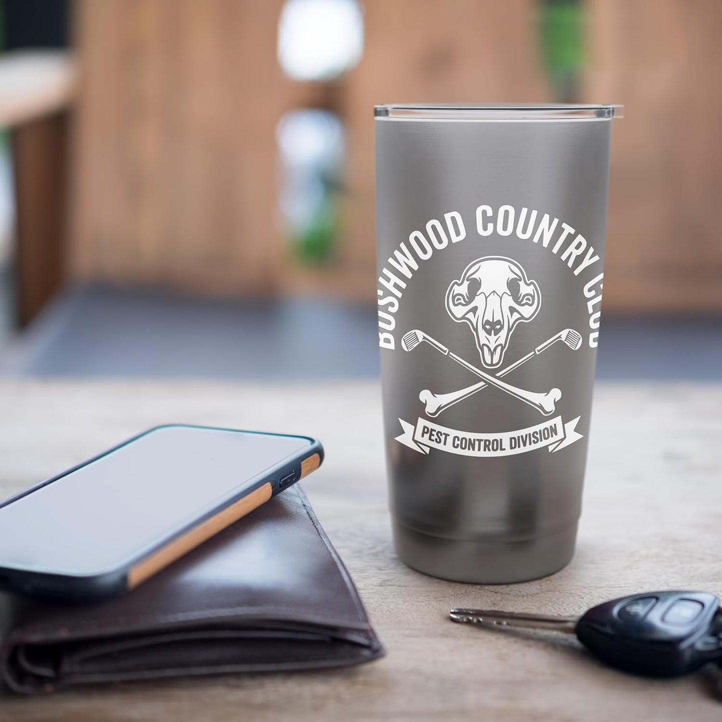 Bushwood Country Club Pest Control Division Funny Stainless Steel Insulated Tumbler
