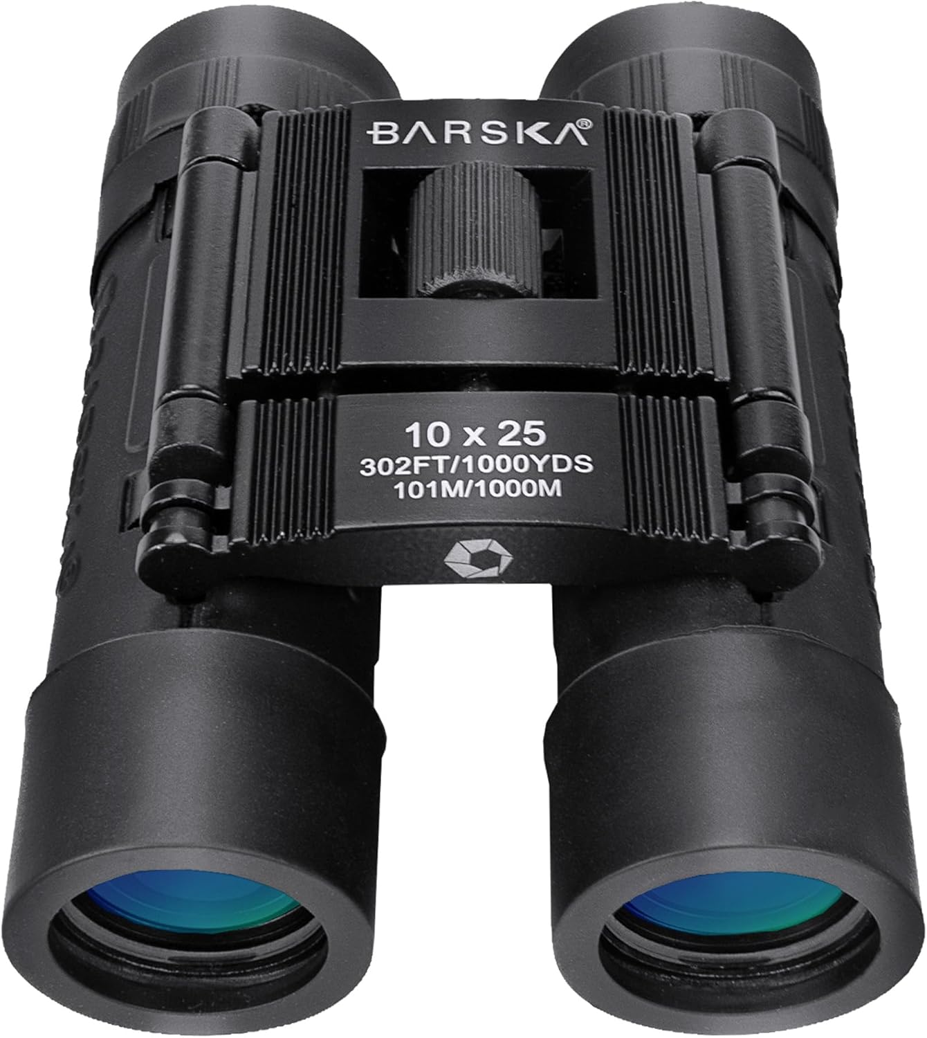 Barska Lucid View 10x25 Compact Binoculars – Lightweight Folding Design with Fully Coated Optics & Rubber Armor – Ideal for Travel, Hiking, Hunting & Sports
