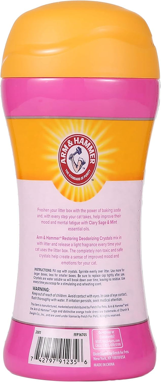 Arm & Hammer Restoring Cat Litter Box Deodorizing Crystals, Litter Deo