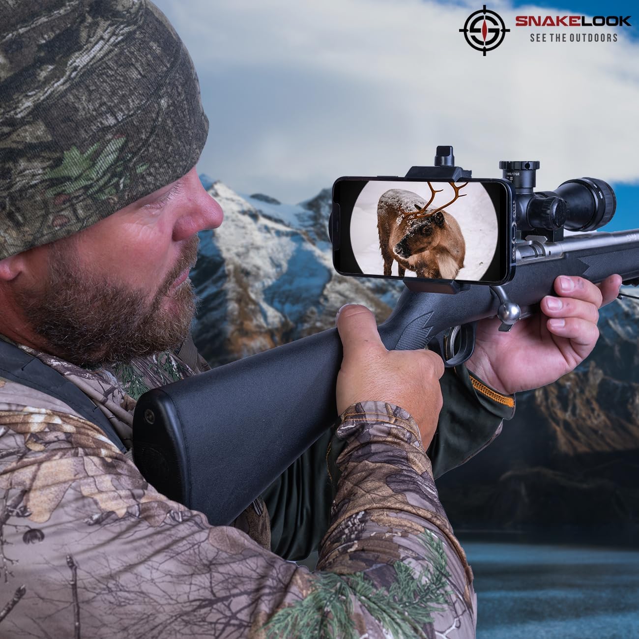 SnakeLook™ GEN 2 Scope Phone Adapter – Quick Connect Universal Smartphone Mount for Filming & Aiming Only – NOT for Shooting or Hunting Perfect to Capture Outdoor Scenes-Universal Phone Adapter-GEN 2