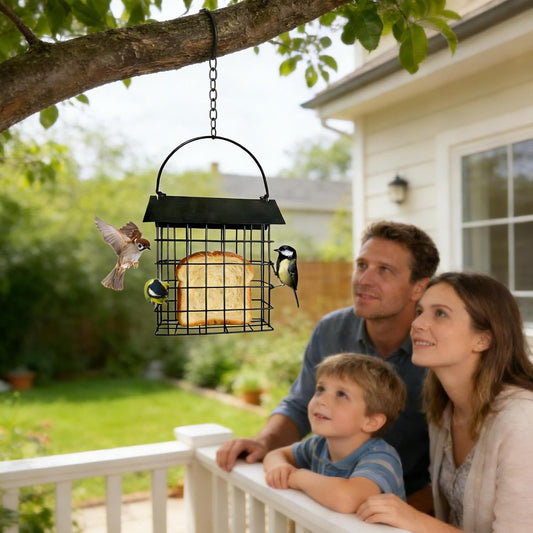 Bird Feeder | Iron Squirrel-Proof Weatherproof Birding Tool,Outside Bird Feeder | for Watching Viewing Feeding Food Pet Aviary Finches Outdoor Inside Home Garden
