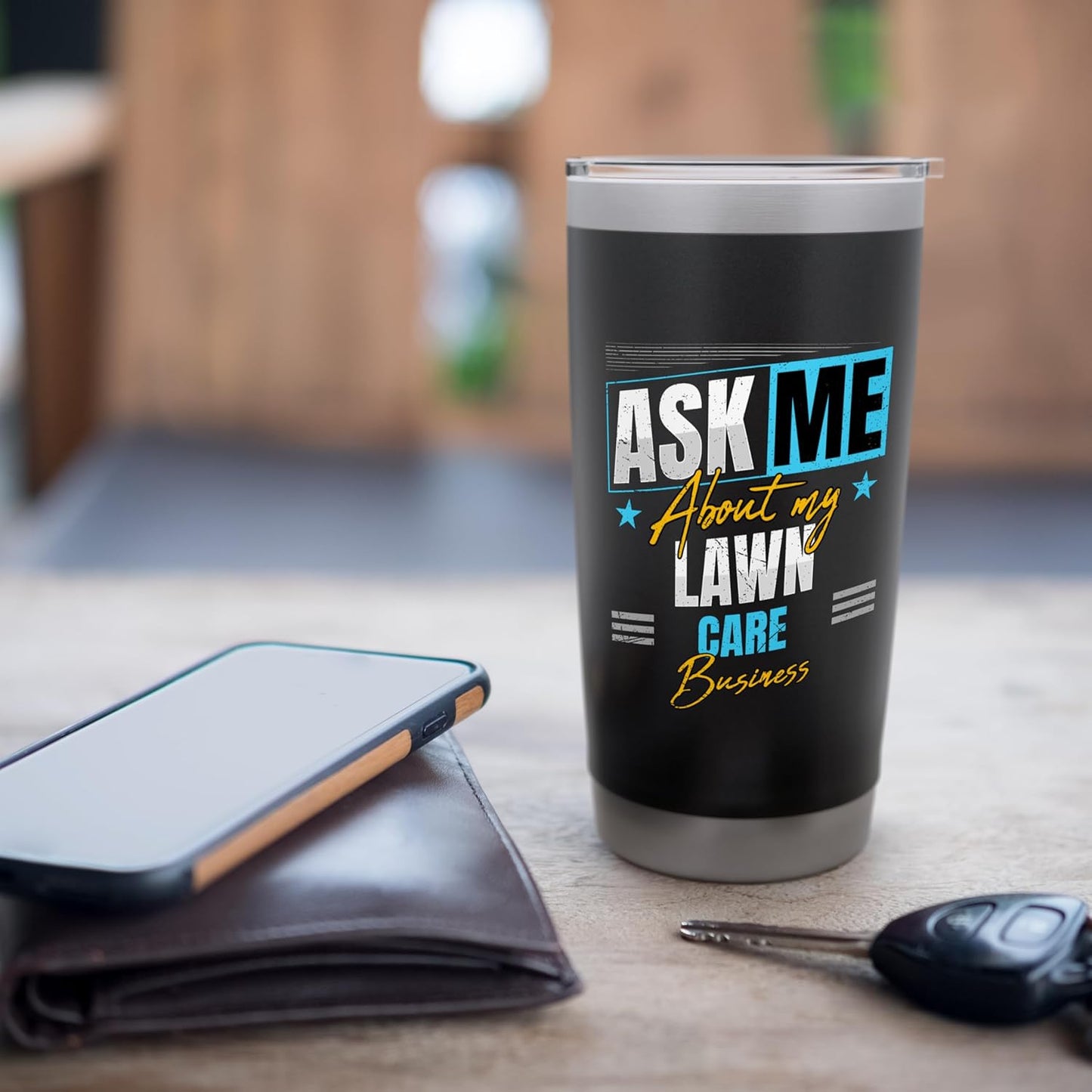 Lawn Care Business Stainless Steel Insulated Tumbler