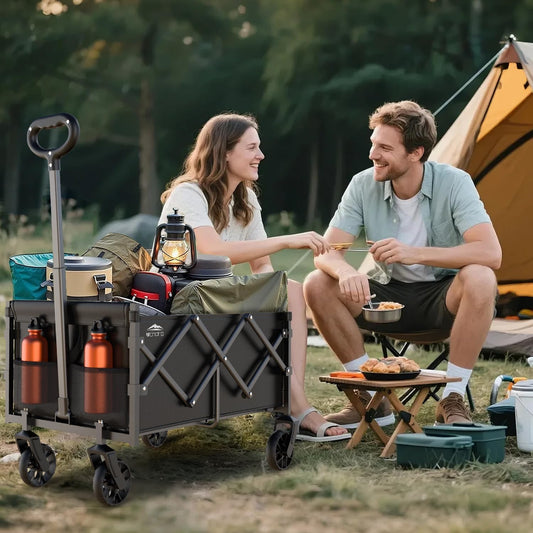 Collapsible Wagons Carts Foldable - Portable Heavy Duty Folding Beach