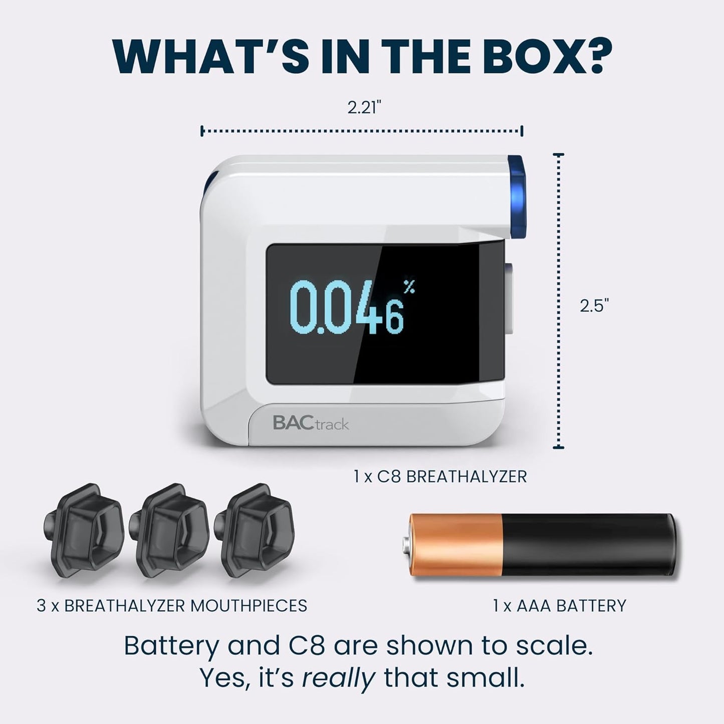 BACtrack C8 Breathalyzer | Professional-Grade Accuracy | Optional Wire