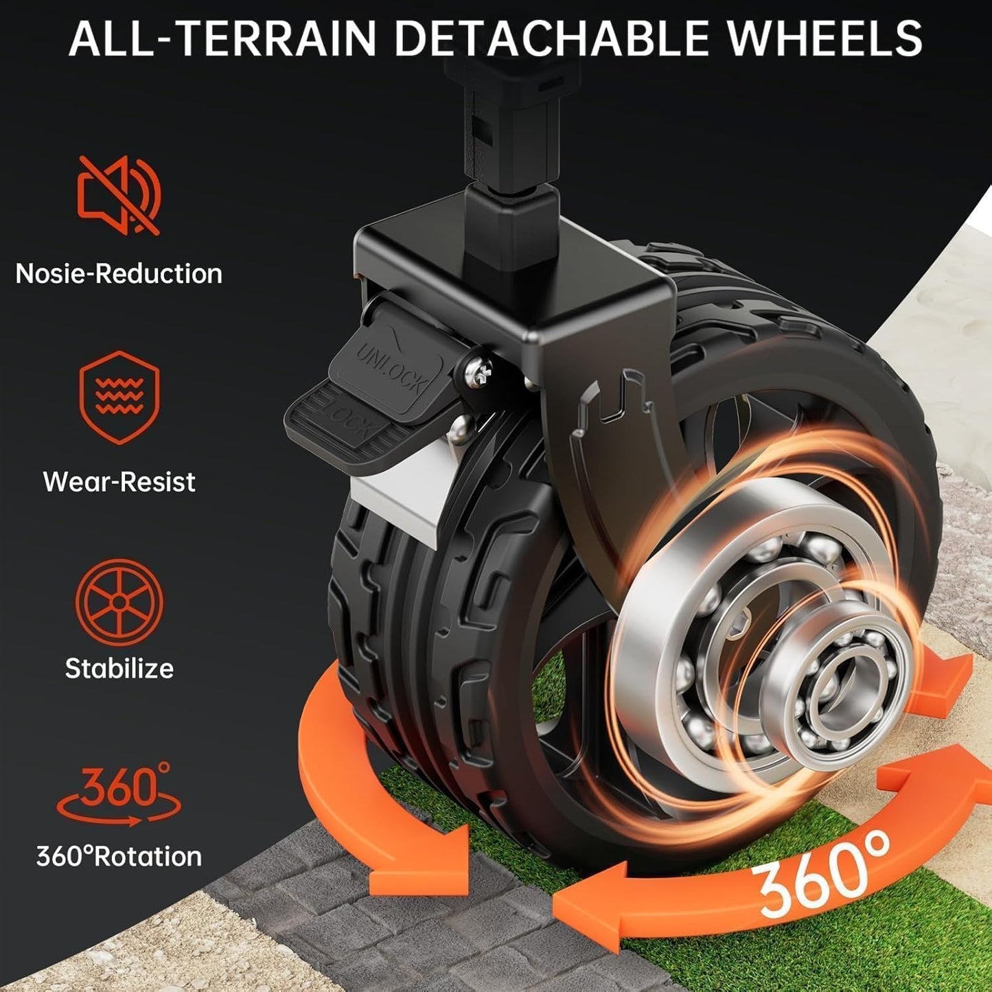 Double Decker Wagon 320L Large Capacity 400LBS Collapsible Sports Util