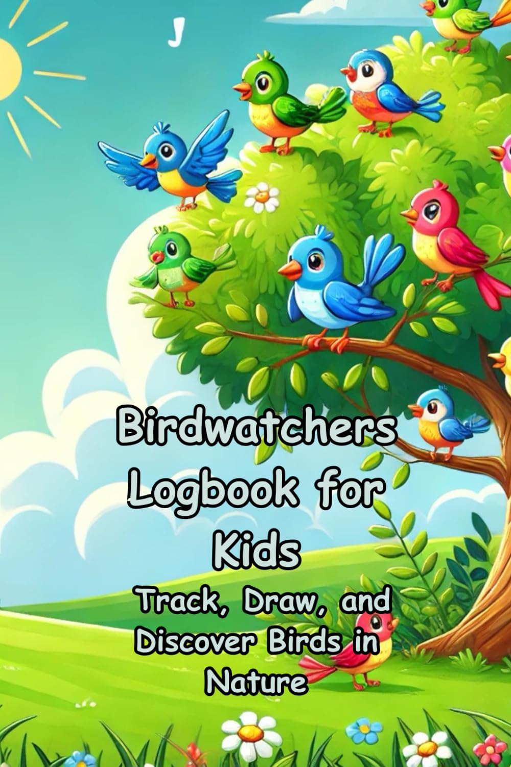 Birdwatching Logbook for Kids--Track, Draw, and Discover Birds in Nature: Fun and Interactive Birdwatching Journal for Kids to Track Sightings, Draw Birds, and Explore Nature