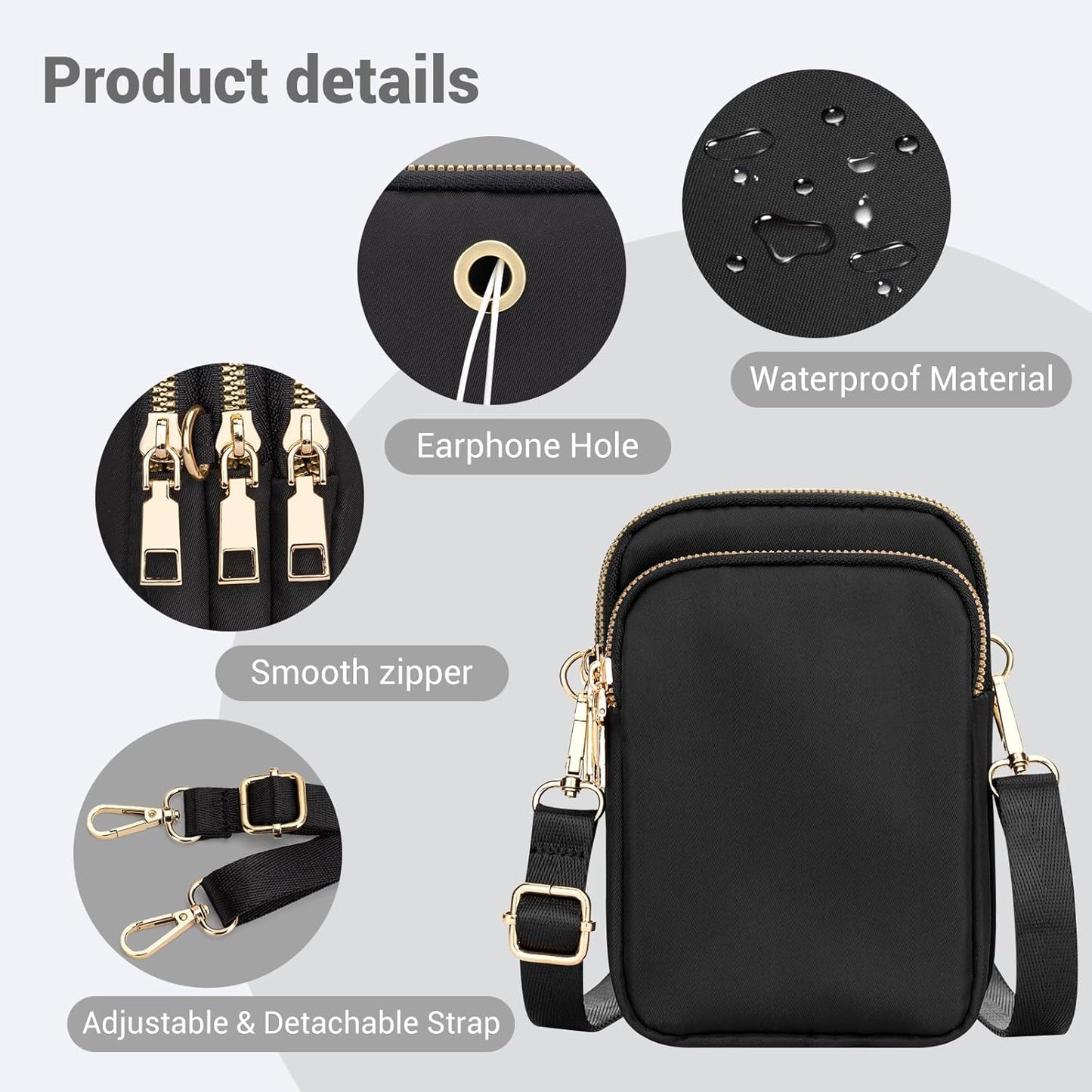 YINHEXI Small Crossbody Bags for Women, Mini Cell Phone Wallet Purse,
