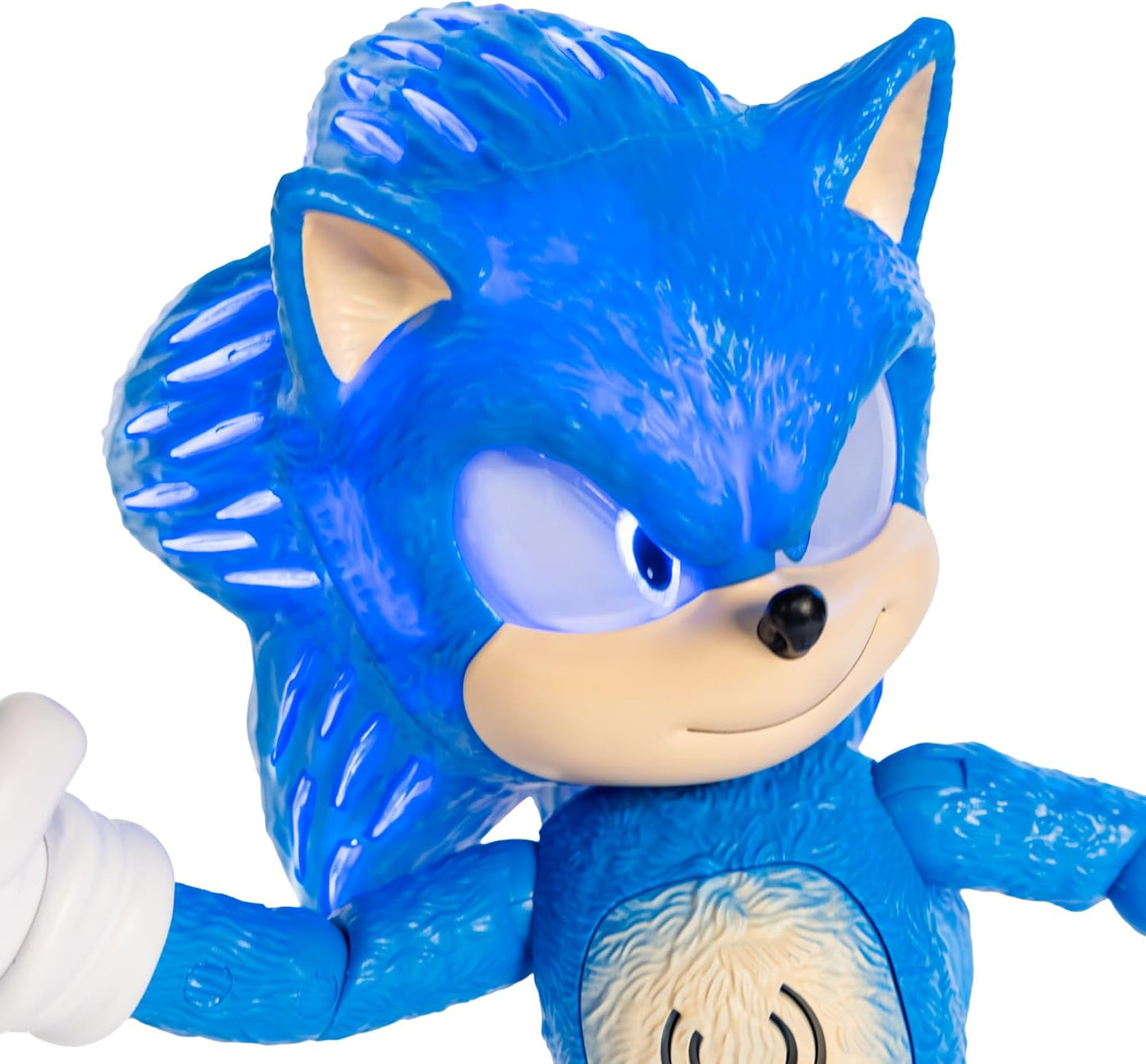 Sonic The Hedgehog 3 Ultimate Talking Sonic 12-Inch Figure, Features 3