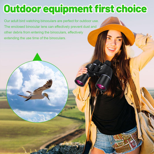 10-32x60 Zoom Binoculars for Adults High Powered with BAK4,SMC Lenses,These Long-Range Binoculars for Adults are Perfect for Bird Watching,Hunting,Whale Watching,etc.