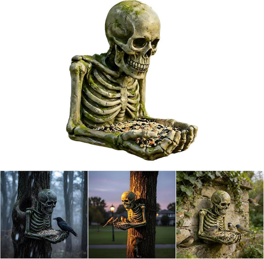 Dark Themed Resin Bird Feeder with Removable Design Ideal for Backyard and Balcony Bird Feeder