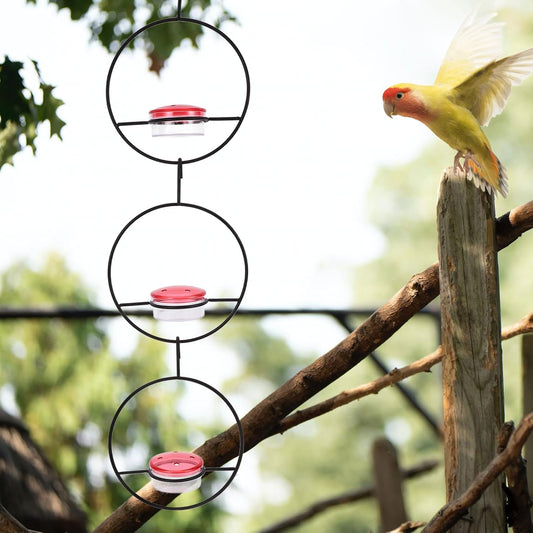 Milisten 3pcs Modern Hummingbird Feeder Durable Outdoor Bird Feeding Tool Hanging Design for Easy Installation for Attracting Hummingbirds to Your Garden