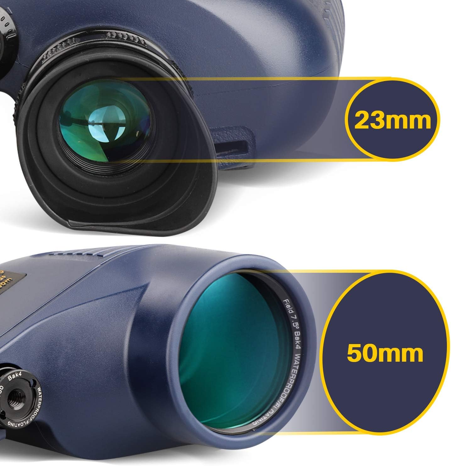 USCAMEL 10x50 Marine Binoculars for Adults, Waterproof Binoculars with