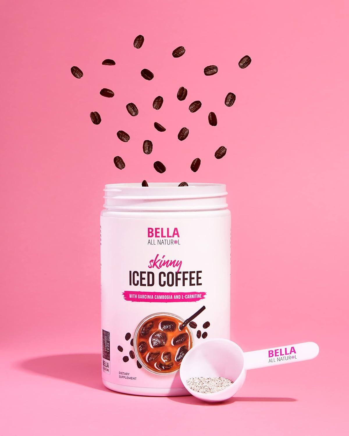 Bella All Natural Skinny Iced Coffee - Good Taste 500 Grams 17.637 Ounce