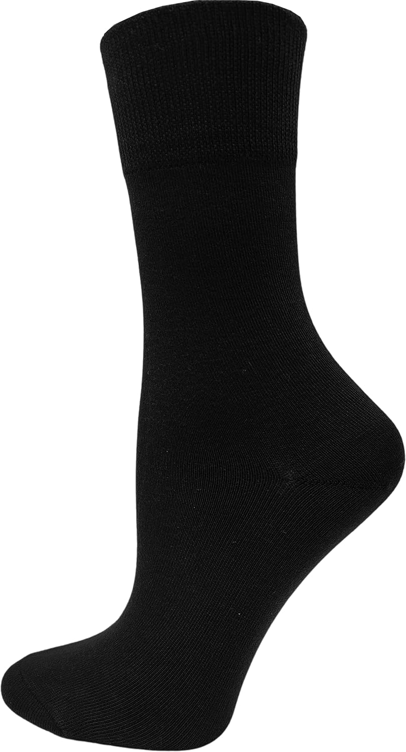 Winterlace Womens Soft Bamboo Rayon Viscose Dress Socks, 6 Pairs Trous
