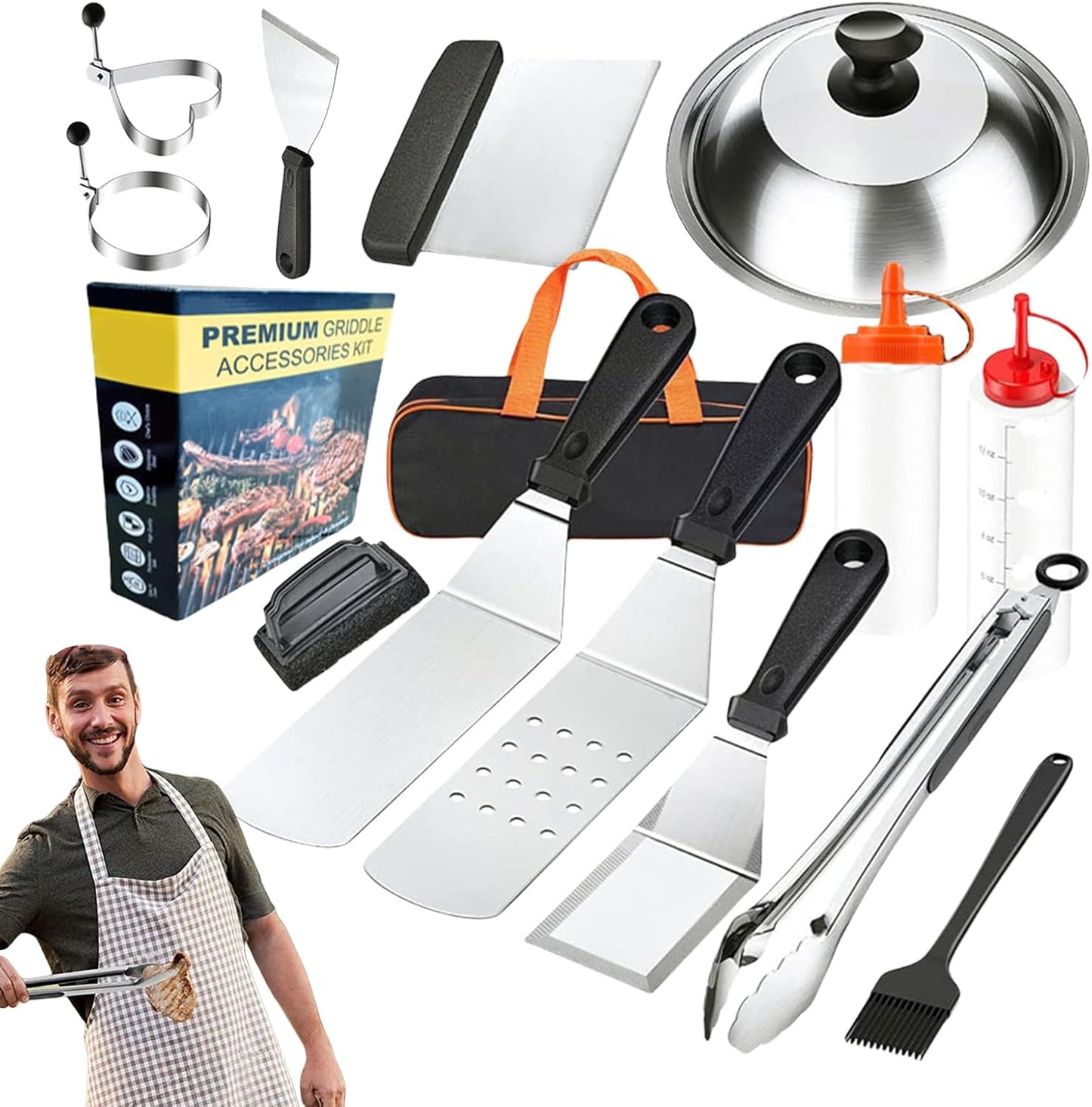 Grill Kit for Outdoor | Portable Barbecue Accessories Grill Tool | Por