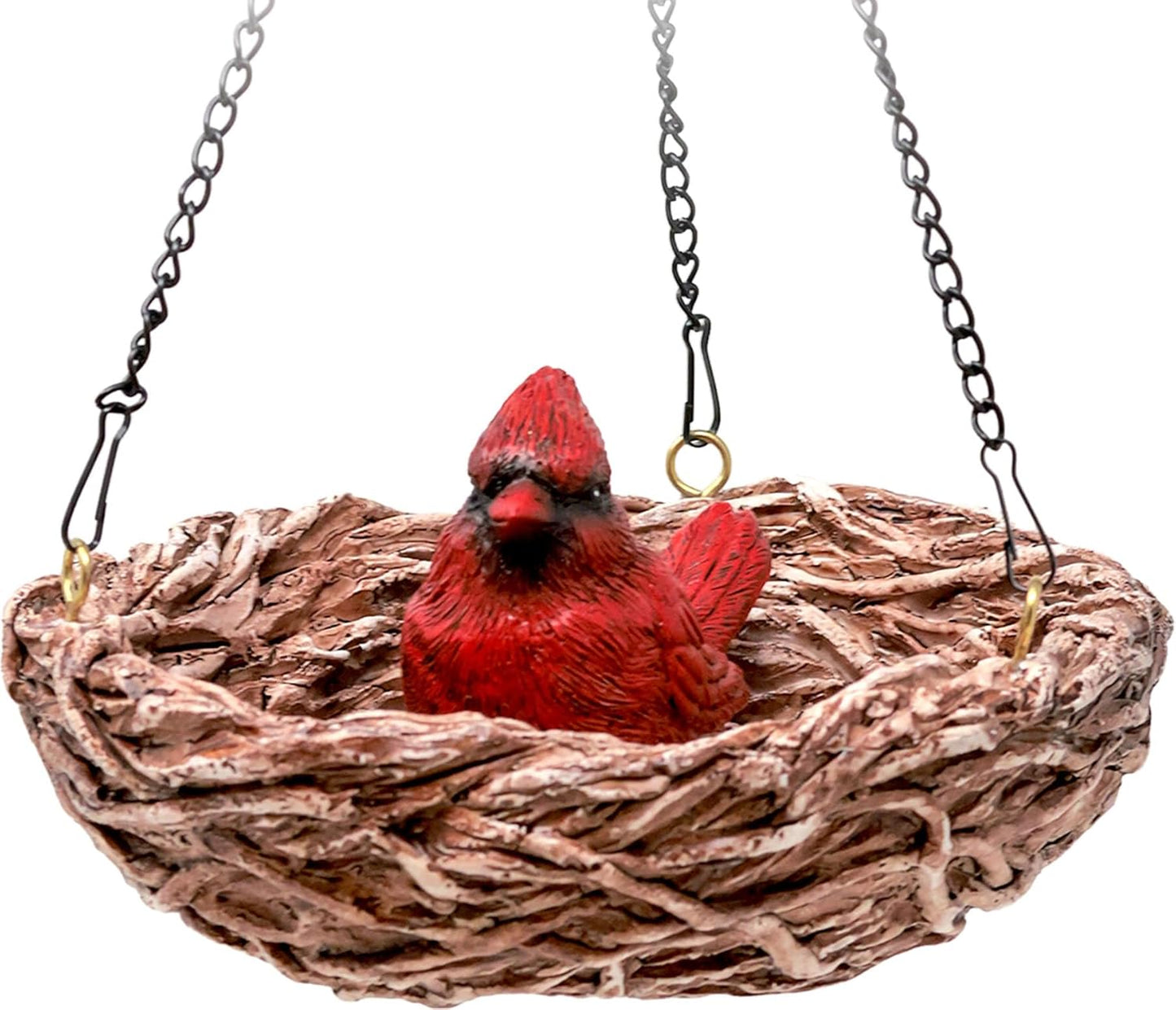 Spoontiques Cardinal Outdoor Bird Feeder for Wild Birds - Durable Weat