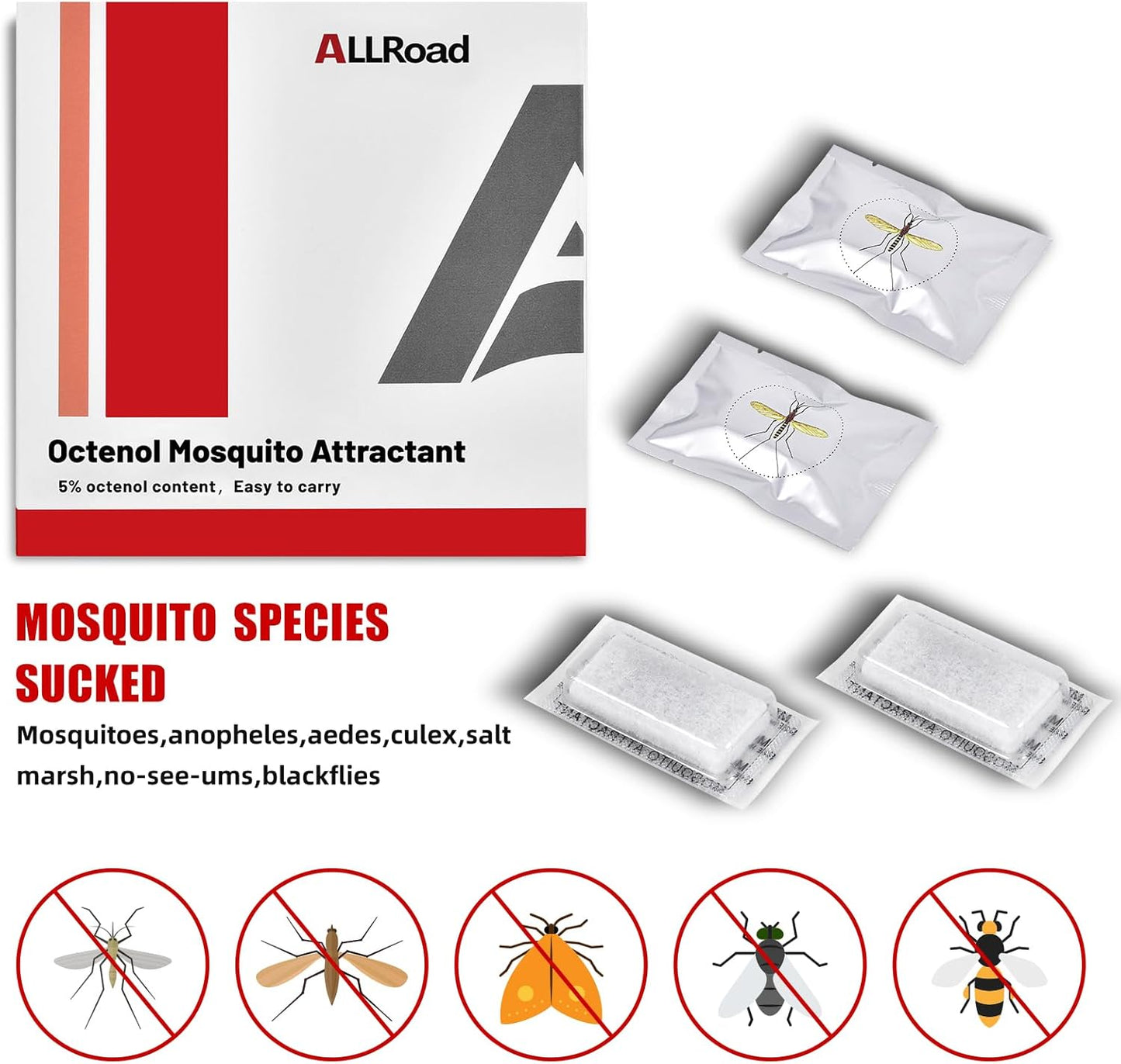 ALLRoad Mosquito Magnet Attractant, 2 Pcs Octenol Biting Insect Attrac