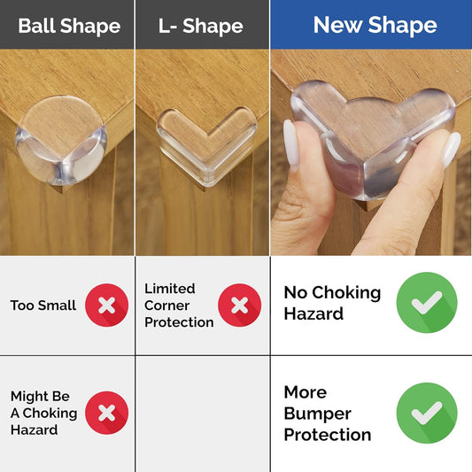 Corner Protectors for Baby (12 Pack) - Patented - New & Improved Edge