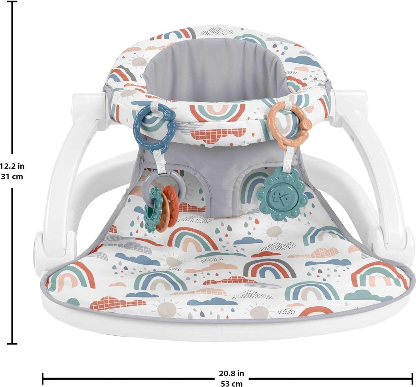 Fisher-Price Portable Baby Chair Sit-Me-Up Floor Seat with Development