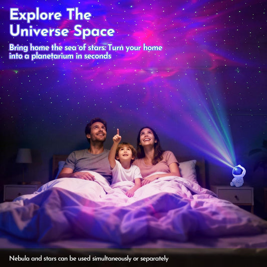Astronaut Galaxy Projector for Bedroom Decor, Birthday Gifts for Adults Teen Girl Gifts Ambient Lighting, Ceiling Space Star Night Light Projector for Kids Room Decor Aesthetic