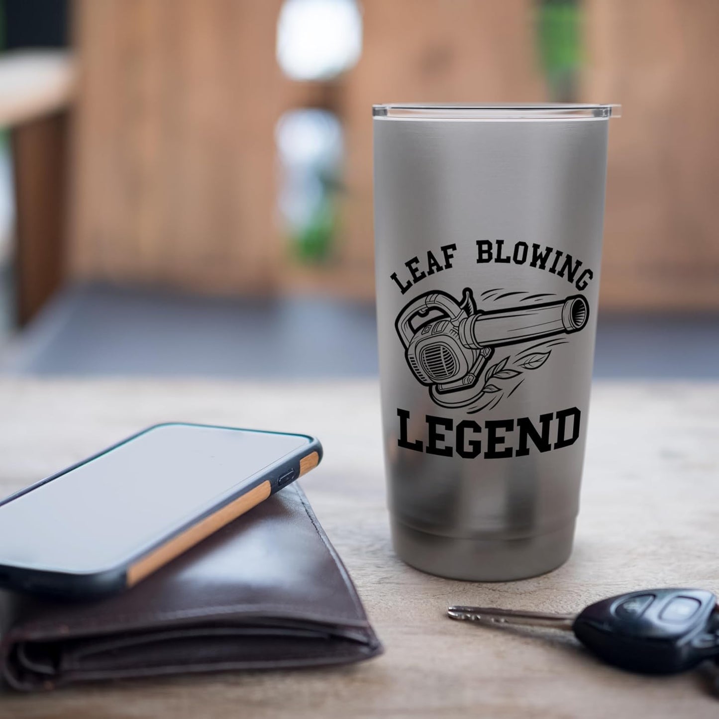 Leaf Blower Legend Landscaping Funny Lawn Care For Men Yard Stainless Steel Insulated Tumbler