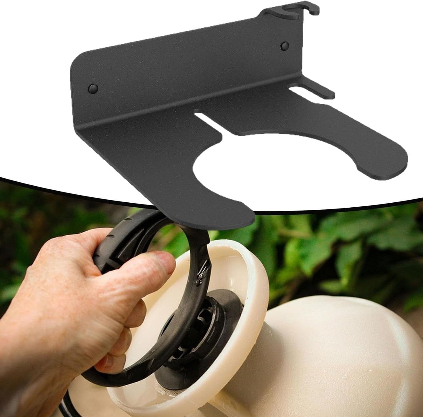 Garden Pump Sprayer Holder, Save Space Organizer Supply, Wall Mounted