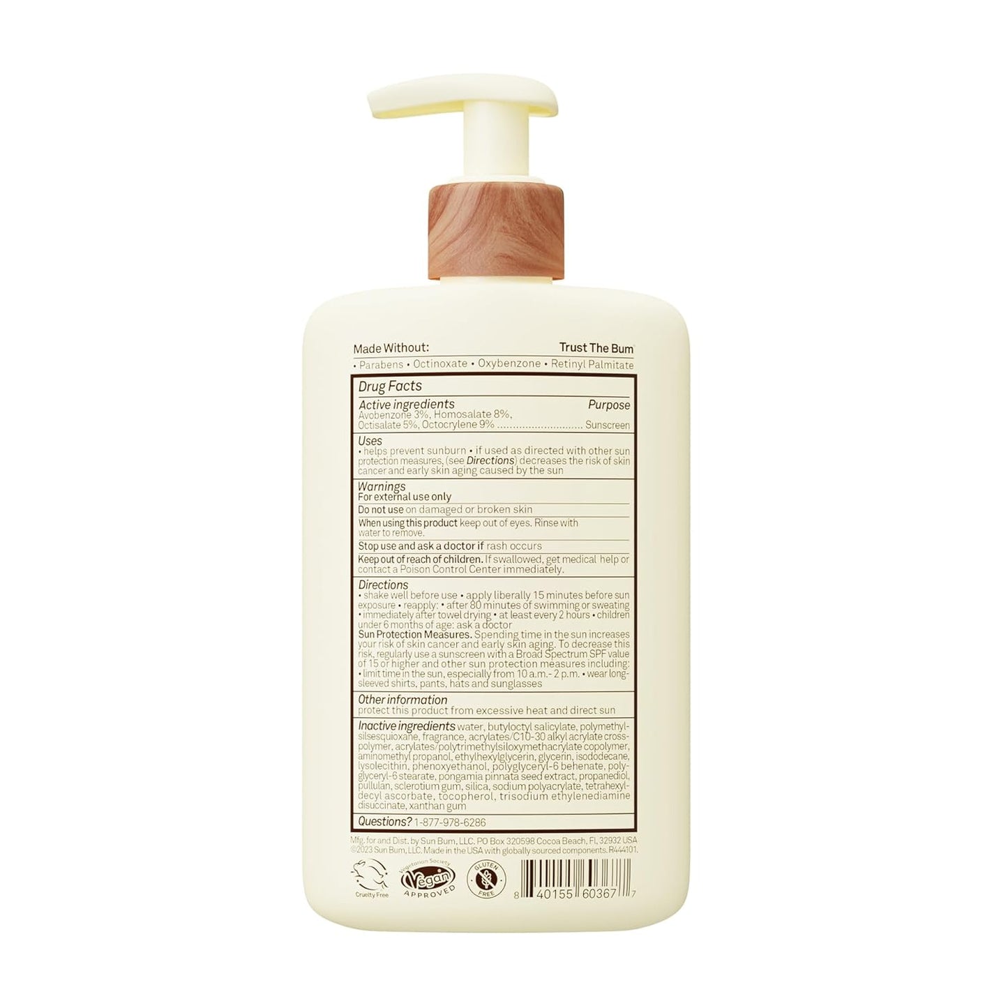 Sun Bum Daily SPF 50 Sunscreen Body Lotion - Broad Spectrum Moisturizi