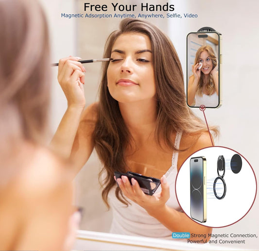 Magnetic Phone Ring Holder with Magsafe, Double Adjustable Gym Finger