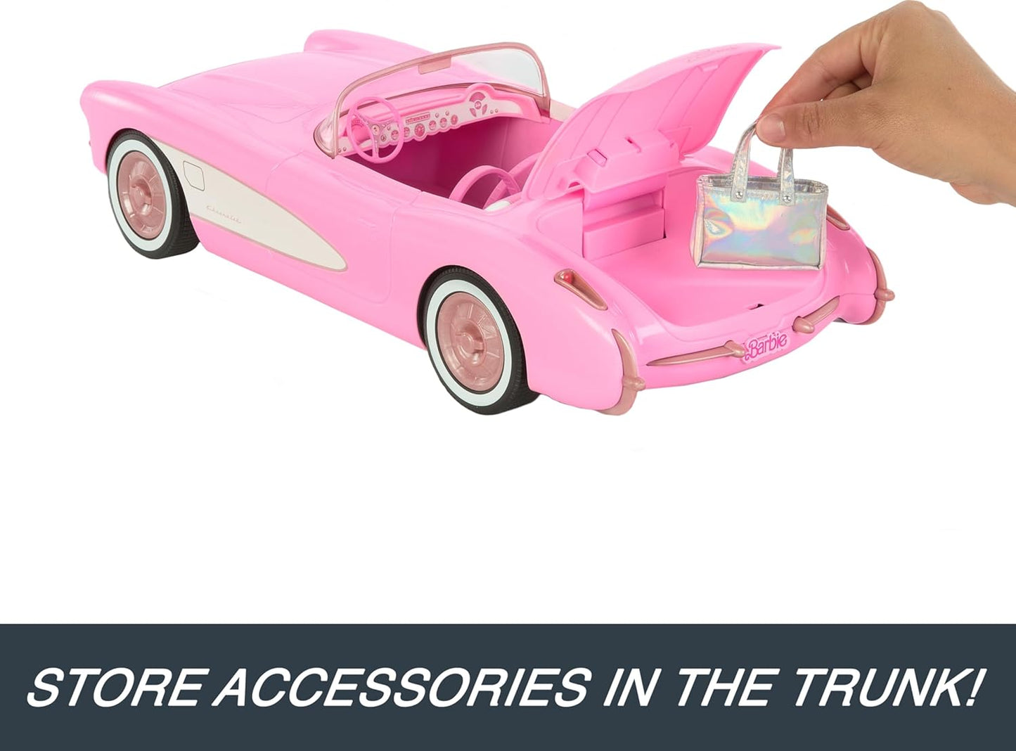 Barbie Hot Wheels RC Corvette from the Movie, Full-Function Remote-Con
