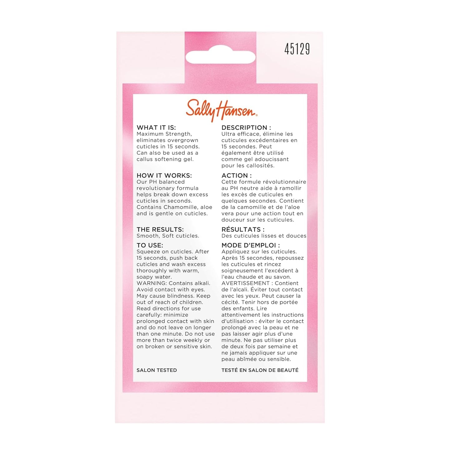 Sally Hansen Instant Cuticle Remover™, Nail Treatment, Fast Drying, Co