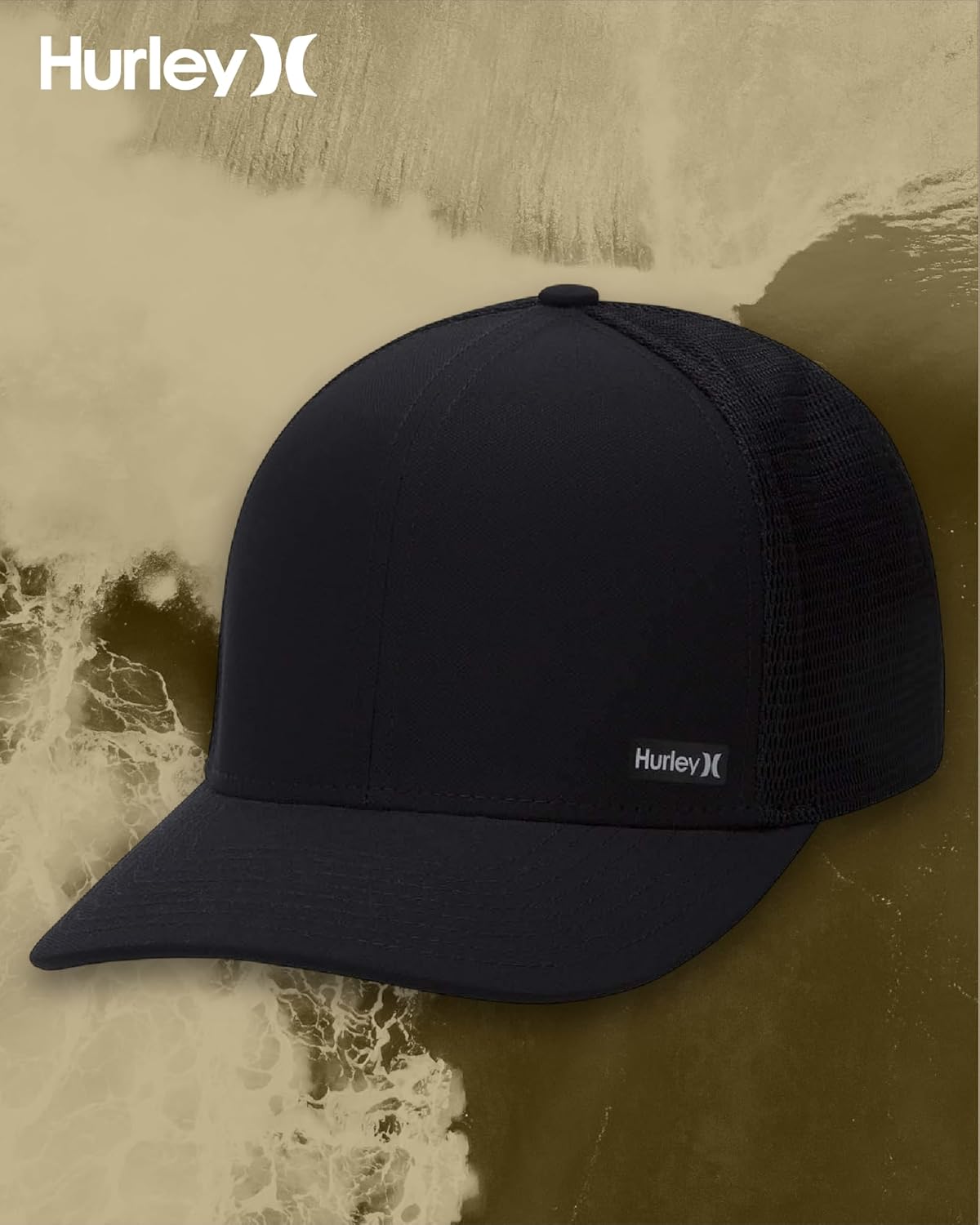Hurley Men's Caps - H2O-Dri League Baseball Caps for Men with Snapback