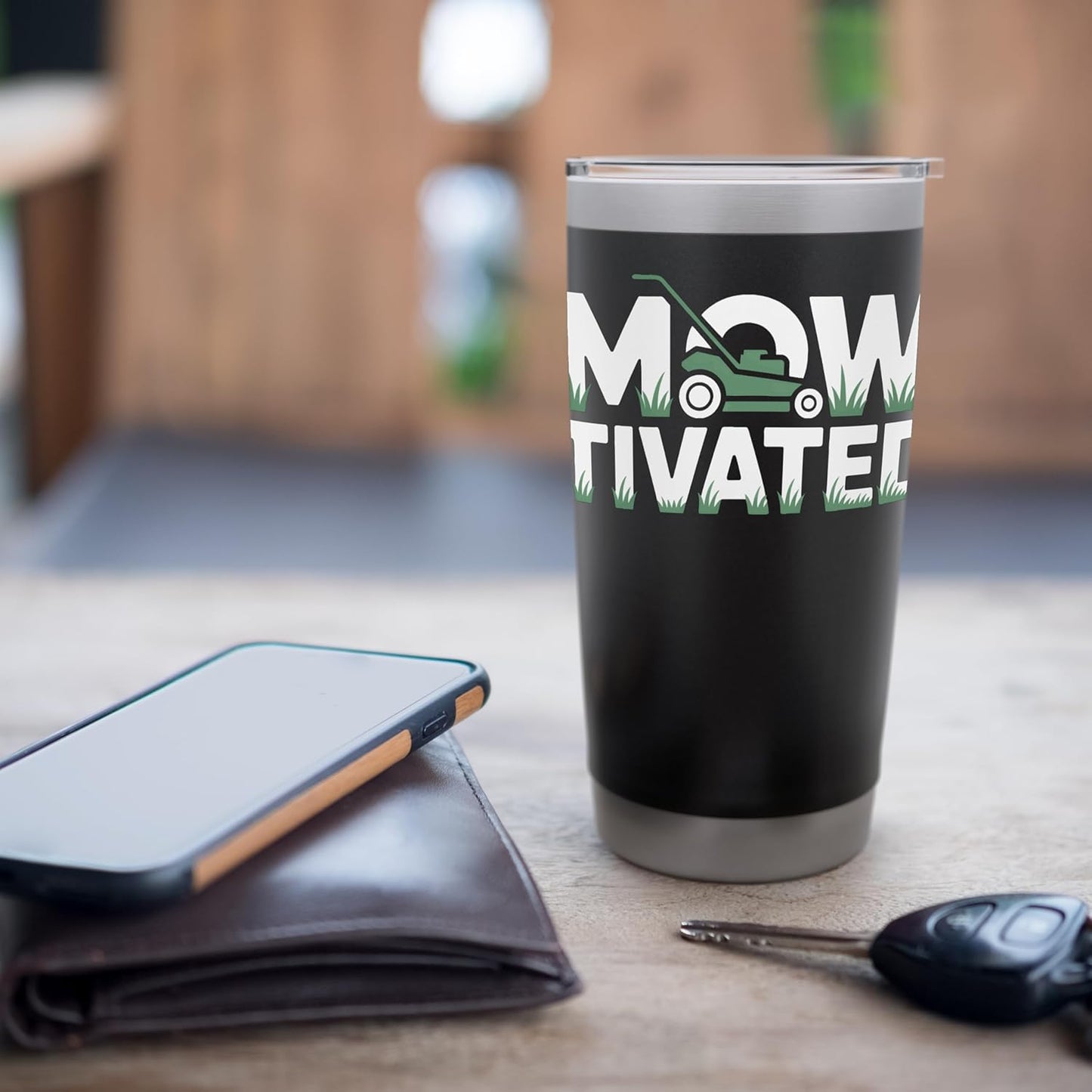 Mowtivated Lawn Care Lovers Yard Work Landscaper Hobby Stainless Steel Insulated Tumbler