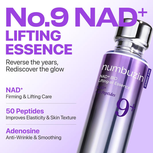 numbuzin No.9 NAD+ Peptide Lifting Serum for Glow, Firming & Wrinkles,
