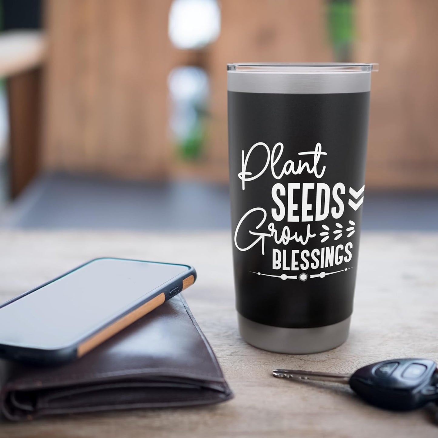 Funny Spring Quote Gardeners Plant Seeds Grow in The Garden Stainless Steel Insulated Tumbler