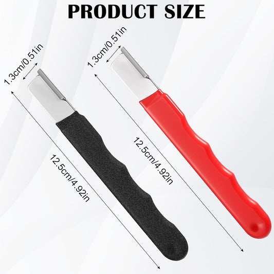 4 Pcs Garden Tool Sharpener, Mini Scissor Sharpener, Portable Knife Sharpener for Garden Tool Trimming Knives Cutter Scissor Blade Axe Clipper Pruners Kitchen Garage Outdoor