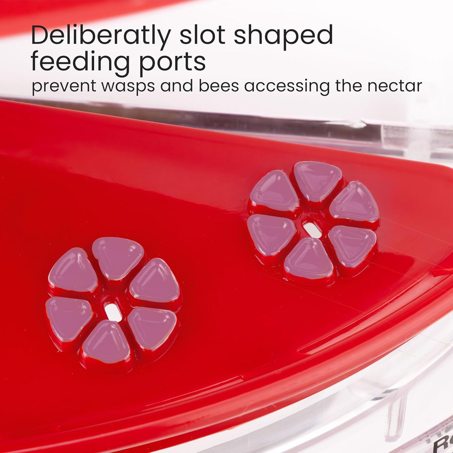 Roamwild Window Hummingbird Feeder with Suction Cups Bee Proof & Ant Proof Hummingbird Feeder for Outdoors Built in UV Shade Keeps Nectar Fresh Ultra-Strong Dual Suction Cup Window Mount – Purple