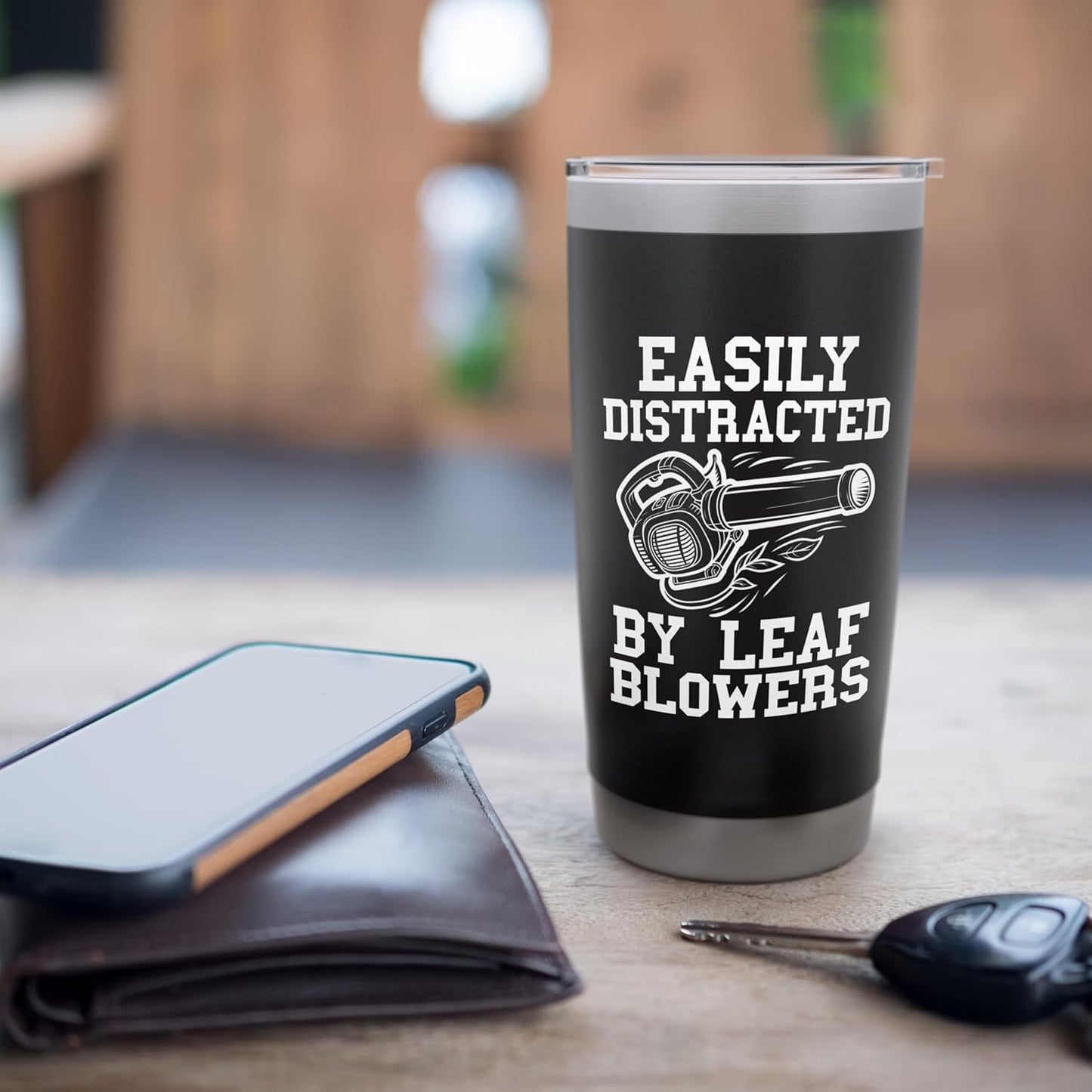 Leaf Blowing For Men Landscaping Lawn Care Yard Leaves Blow Stainless Steel Insulated Tumbler