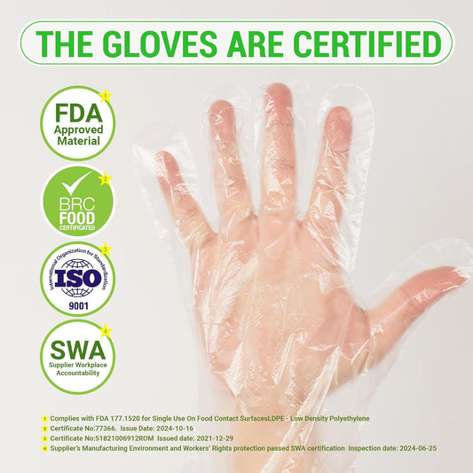 Disposable Plastic Gloves Food Handling Service Gloves Disposable For Cooking