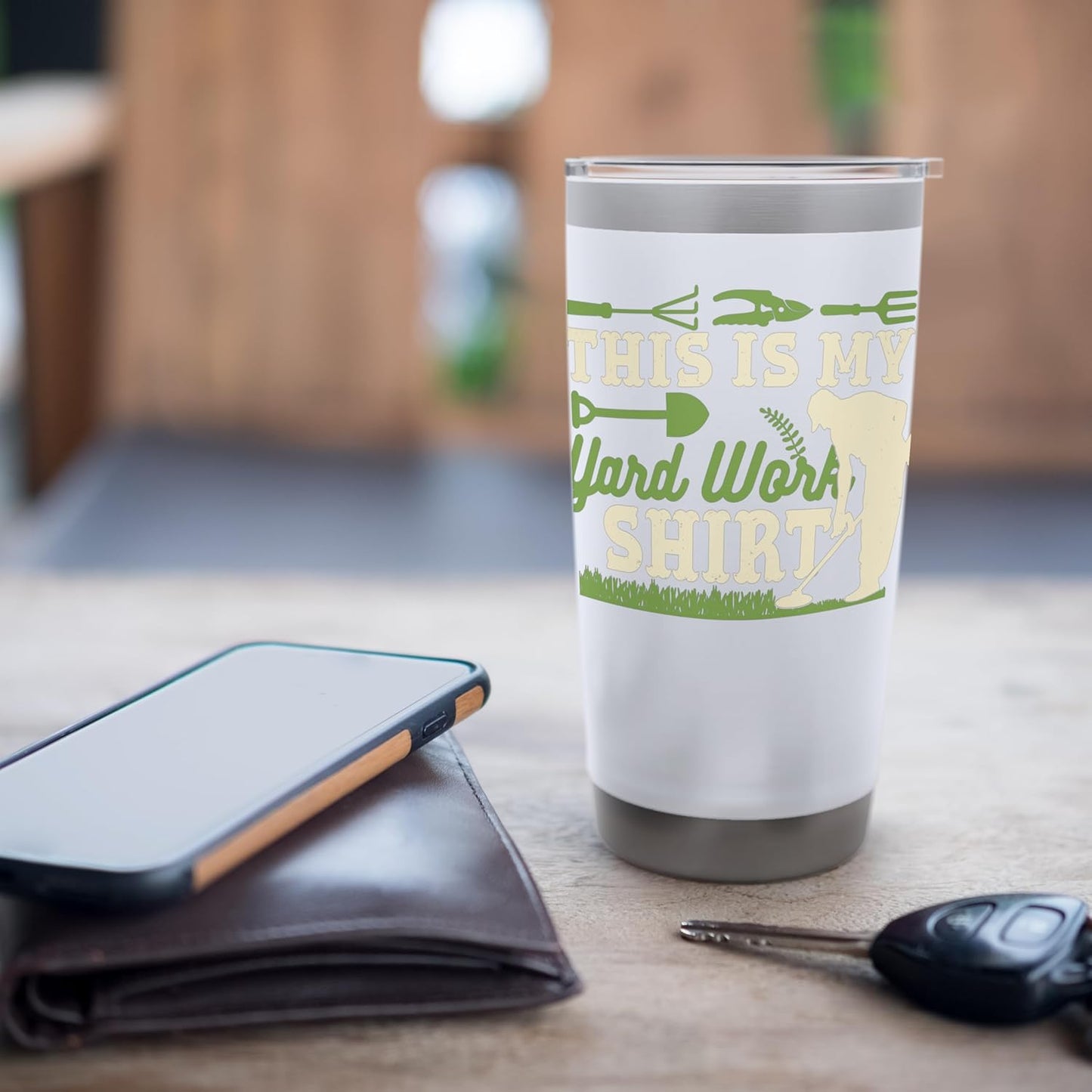 This Is My Yard Work Lawn Care Gardening Funny Stainless Steel Insulated Tumbler